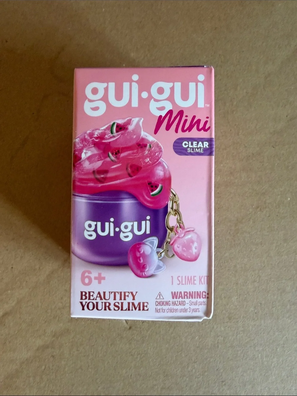 Mini  gui gui Clear Slime Kit - Pink & Purple